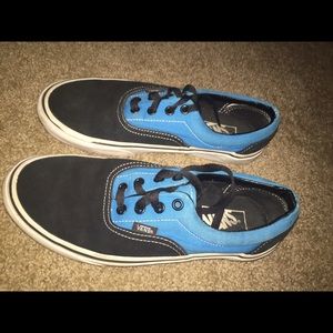 Black and blue vans