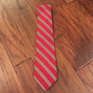 Brooks Brothers red tie with white/navy stripes