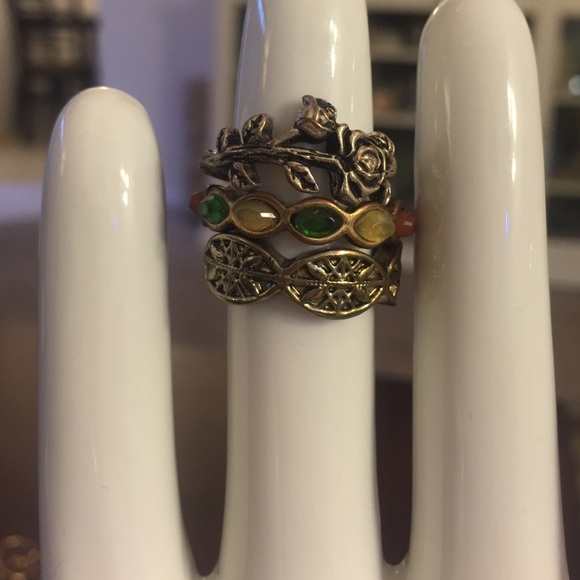 Lucky Brand Three Stacked Rings