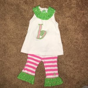 Initial Baby by Mud pie "B" Outfit