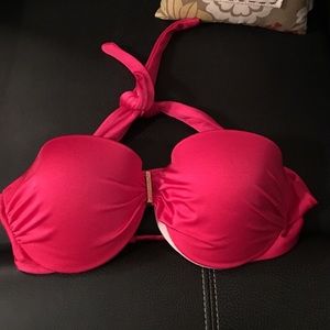 Victoria's Secret hot pink halter top