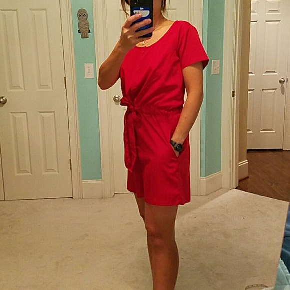 Lucky & Coco red jumper/ romper size medium