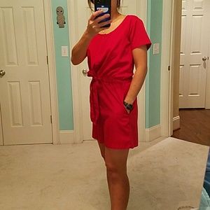 Lucky & Coco red jumper/ romper size medium