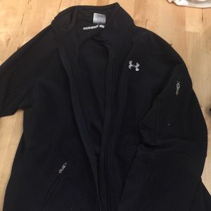 Under armour black running fleece