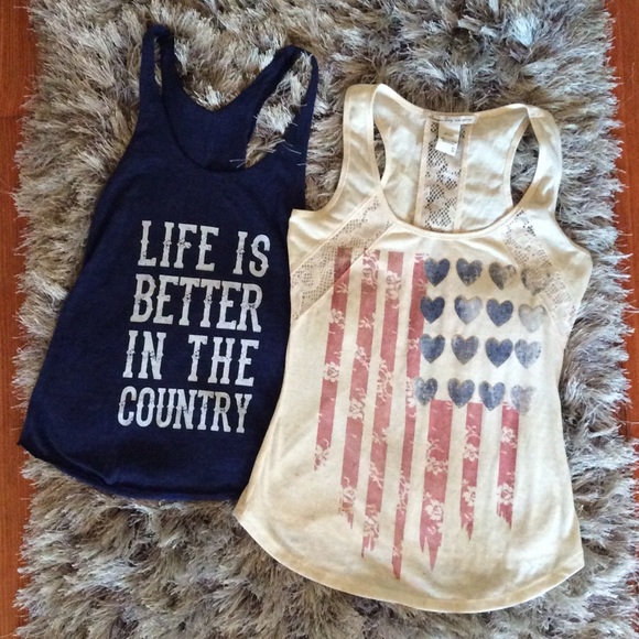 Two USA Country Small Tanks