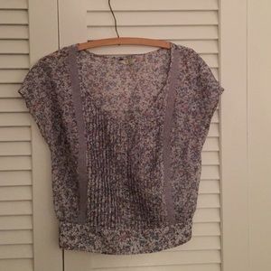 Guess floral crop top