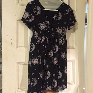 Urban Outfitters Dresses - NWOT Moon + Sun Celestial Backless Babydoll Dress Urban Outfitters Dresses - NWOT Moon + Sun Celestial Backless Babydoll Dress
