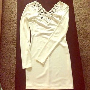 White lace Nasty Gal dress size small