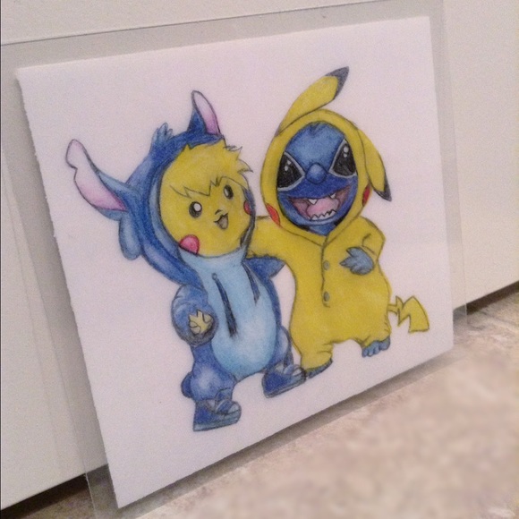 Pikachu and Stitch Drawing!