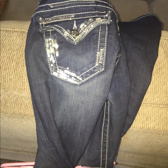 Size 25 miss me boot cut jeans