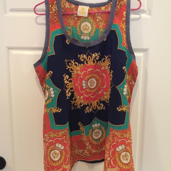 Silky print tank SZ L