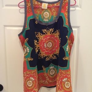 Silky print tank SZ L