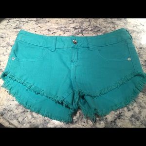 Billabong Turquoise Denim Shorts