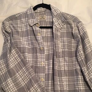J. Crew Gray & White Flannel