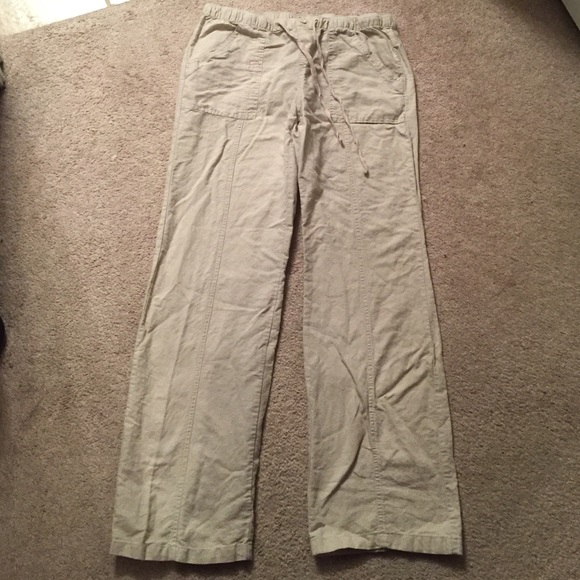 New York & Company tan linen pants