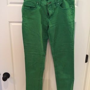Bright Kelly green skinny jean SZ 11