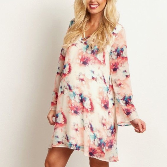 Pink Blush maternity dress