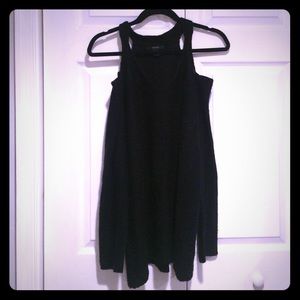 Cold shoulder sweater