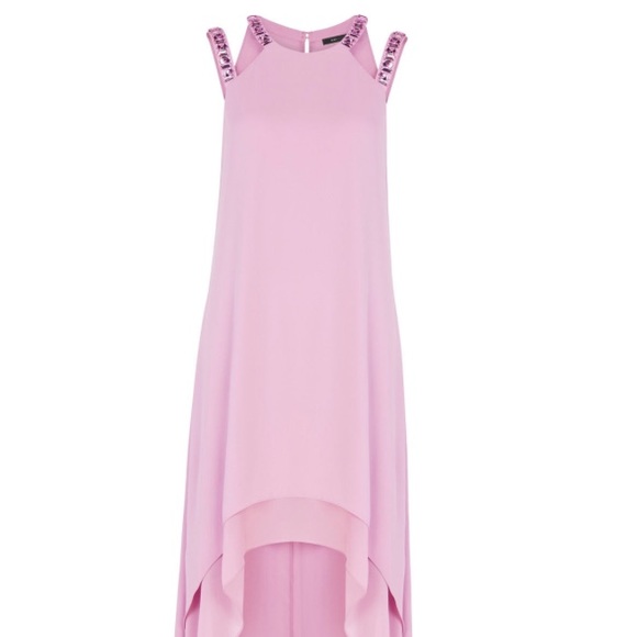BCBG BRIELE HIGH-LOW CUTOUT DRESS in orchid - Picture 2 of 3