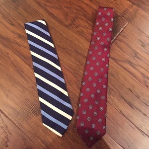 Brooks Brothers neck ties. Set of 2.