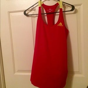 Neon pink ADIDAS sports bra