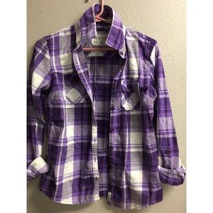 Purple Plaid Shirt