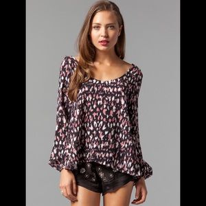 NWT lovers + friends lace back top