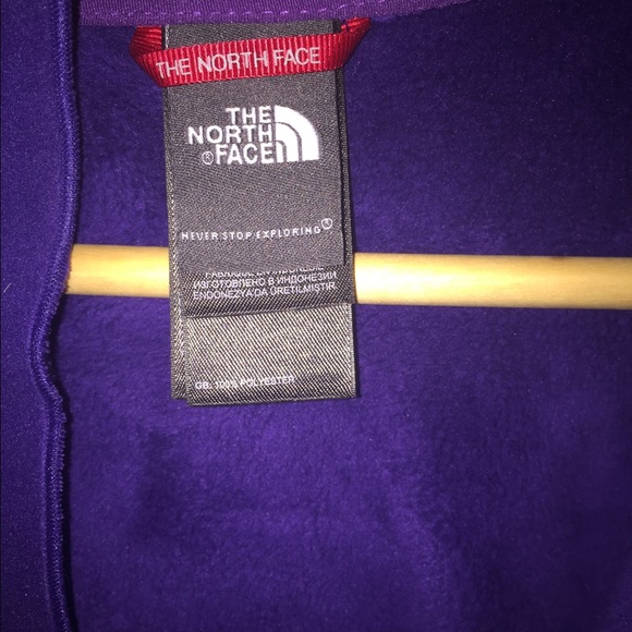 Purple North Face Fleece - Picture 2 of 4