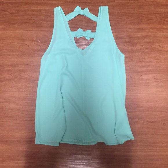 Mint green tank top - Picture 1 of 2