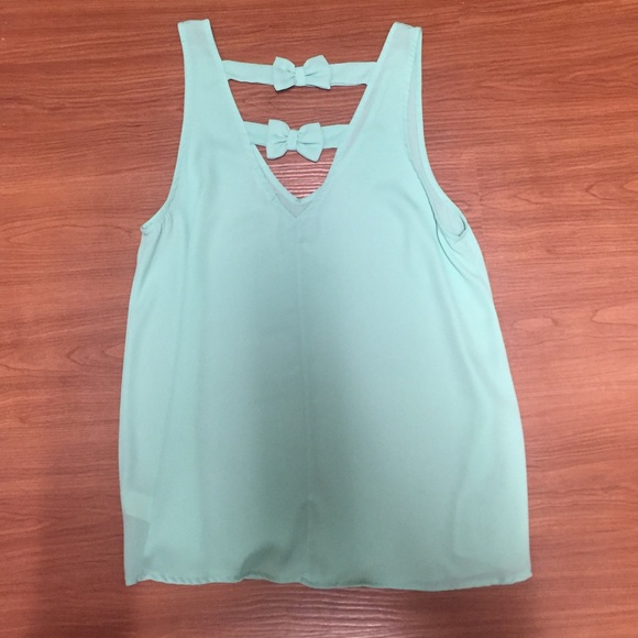 Mint green tank top - Picture 2 of 2