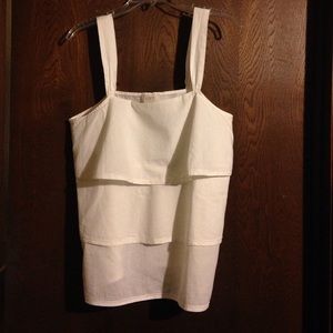 White Ann Taylor tank top.