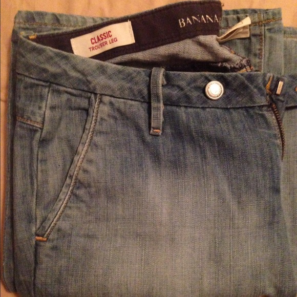 Banana Republic light wash denim trouser size 8