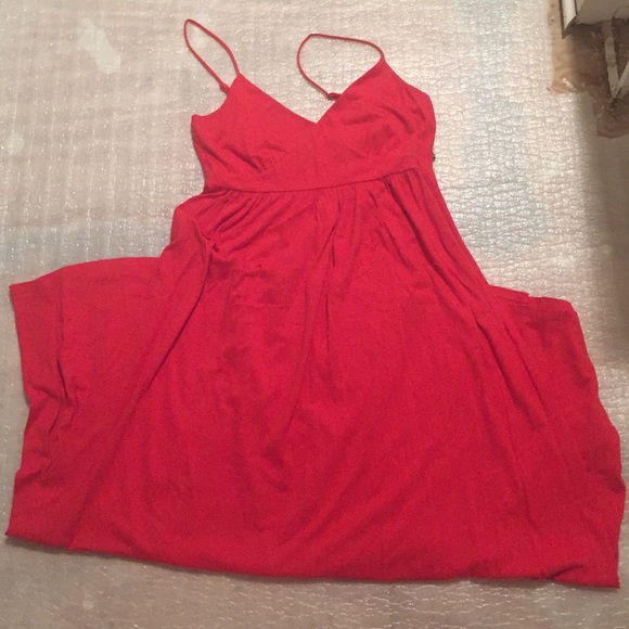 Gap burnt orange maxi dress