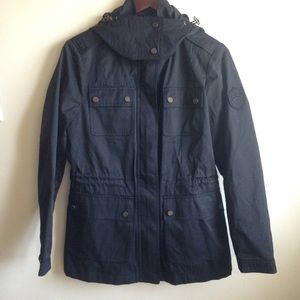 Lauren by Ralph Lauren Soft Shell Anorak in Black