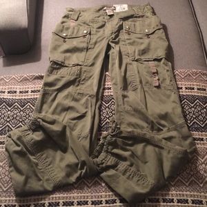 Diesel Olive Spring Summer Wind Parachute Pants