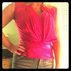 Rachel Roy hammered silk blouse