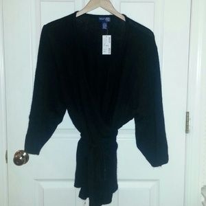 Angora Blend Wrap Around Sweater