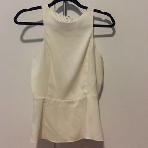 Ivory Peplum Dressy Top