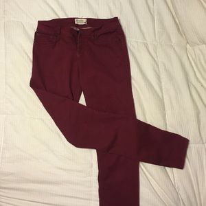 Maroon Skinny Jeans