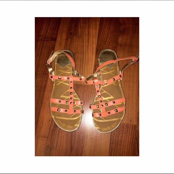 Coral sandals