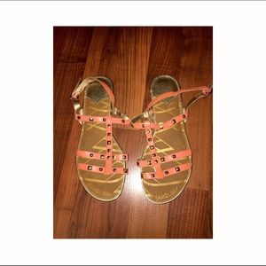 Coral sandals