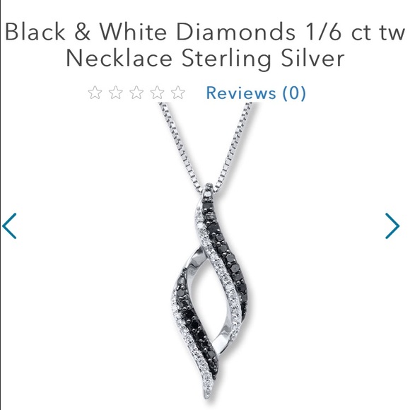 Black and White diamond necklace from Kay Jewelers