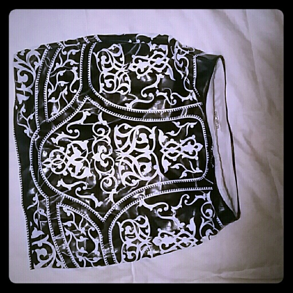 Black and white skirt
