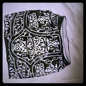 Black and white skirt