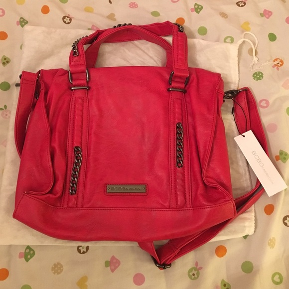BCBGENERATION red satchel/messenger bag - Picture 2 of 4