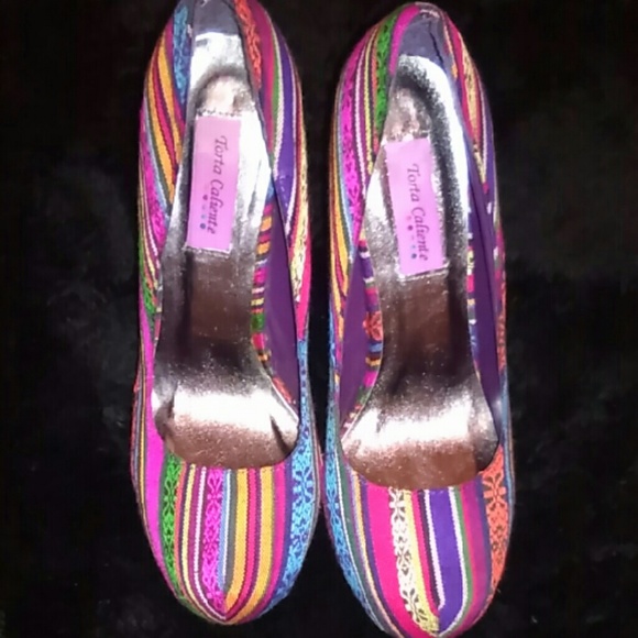 Multicolored heels - Picture 1 of 3