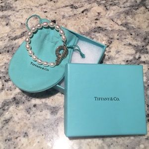 Authentic Tiffany & Co. Pearl Toggle Bracelet