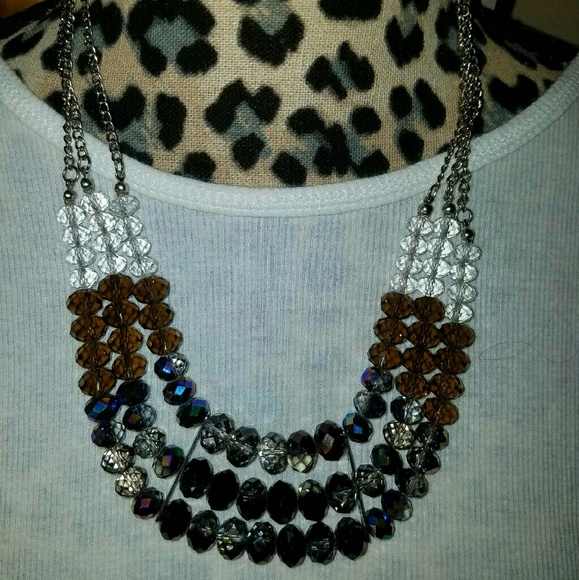 Beaded 3-strand Necklace
