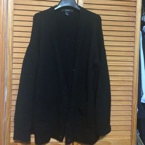 Black oversized cardigan