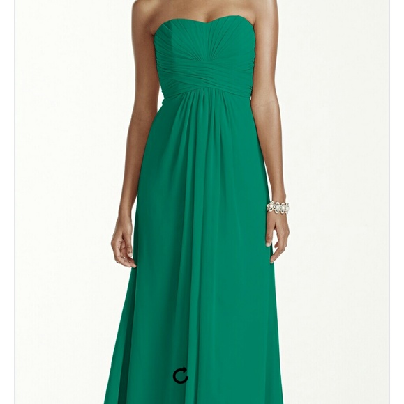 David's Bridal Strapless Dress